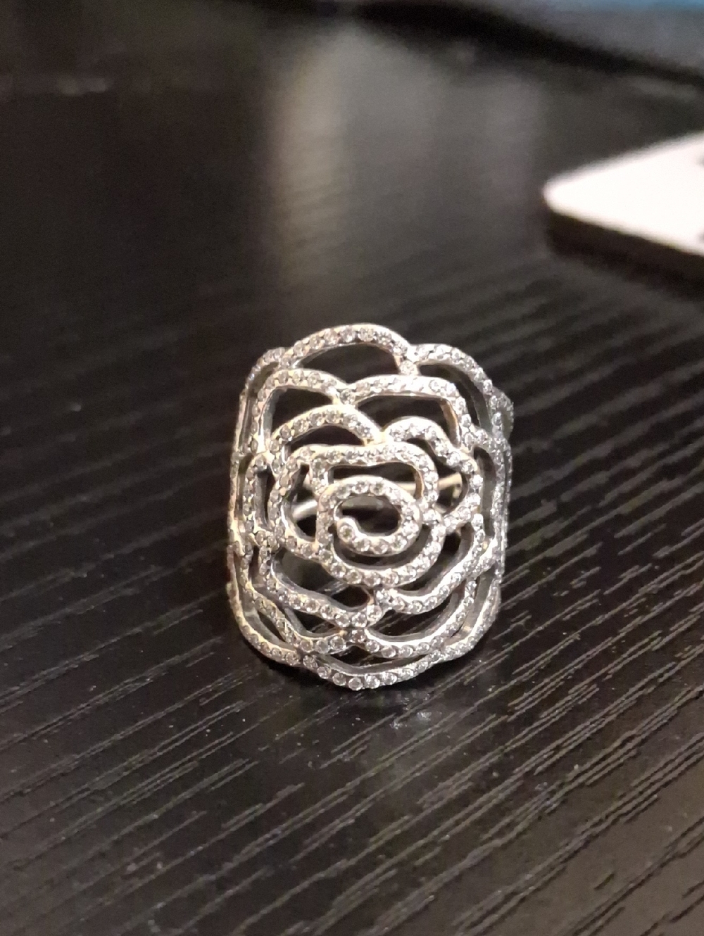 Pandora Silver Rose Ring